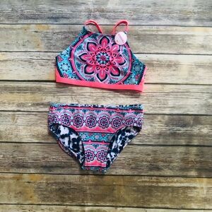 Justice NWT 2 piece reversible bathing suit!